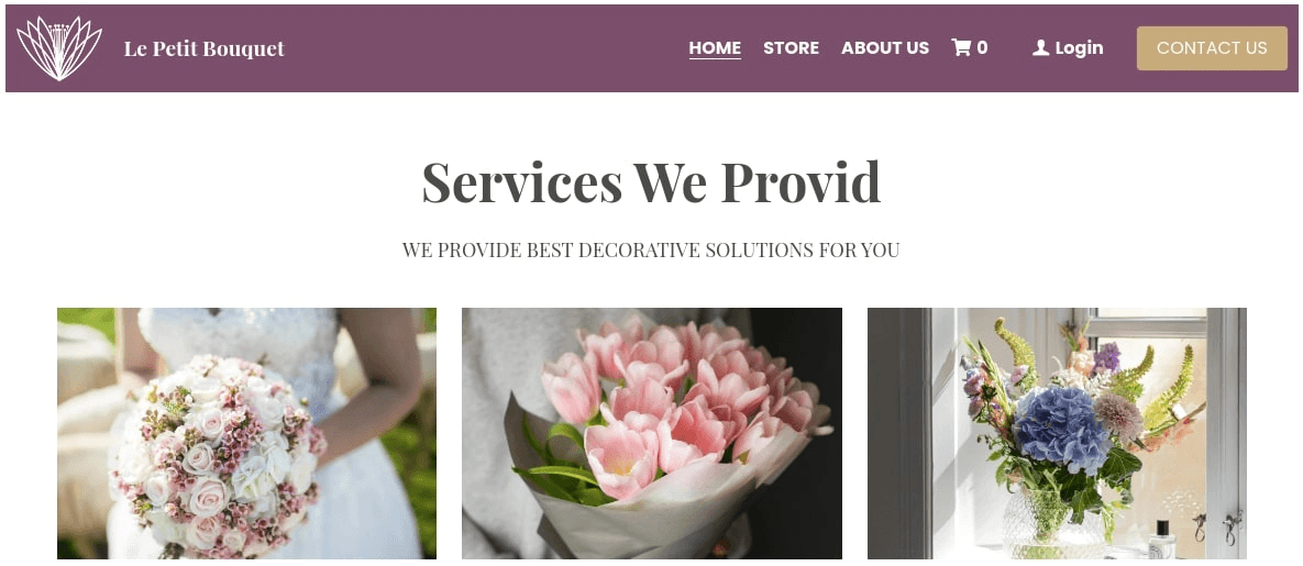 null ecommerce website template Strikingly